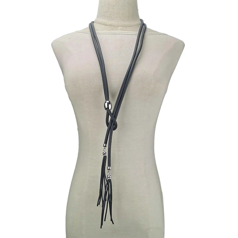 Cord Tassel Necklace