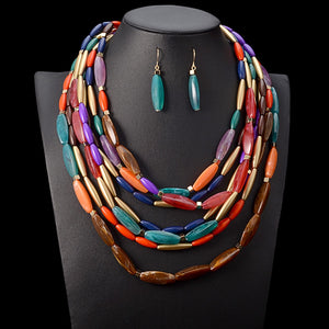Bohemian Colourful Jewellery Set