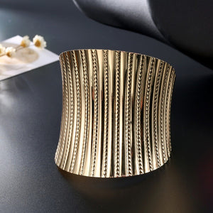 Grooved Cuff Bracelet