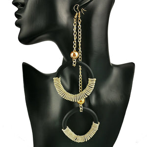 Long Circular Earrings