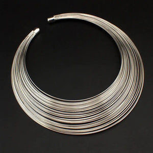 Multilayer Wire Necklace1