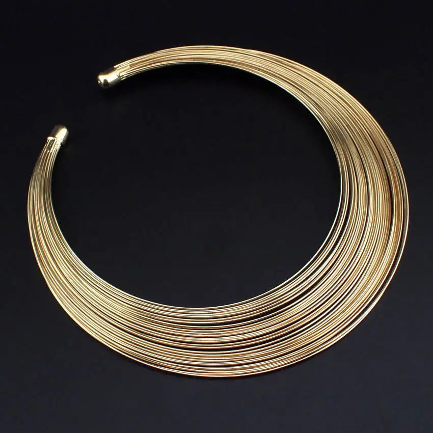 Multilayer Wire Necklace2