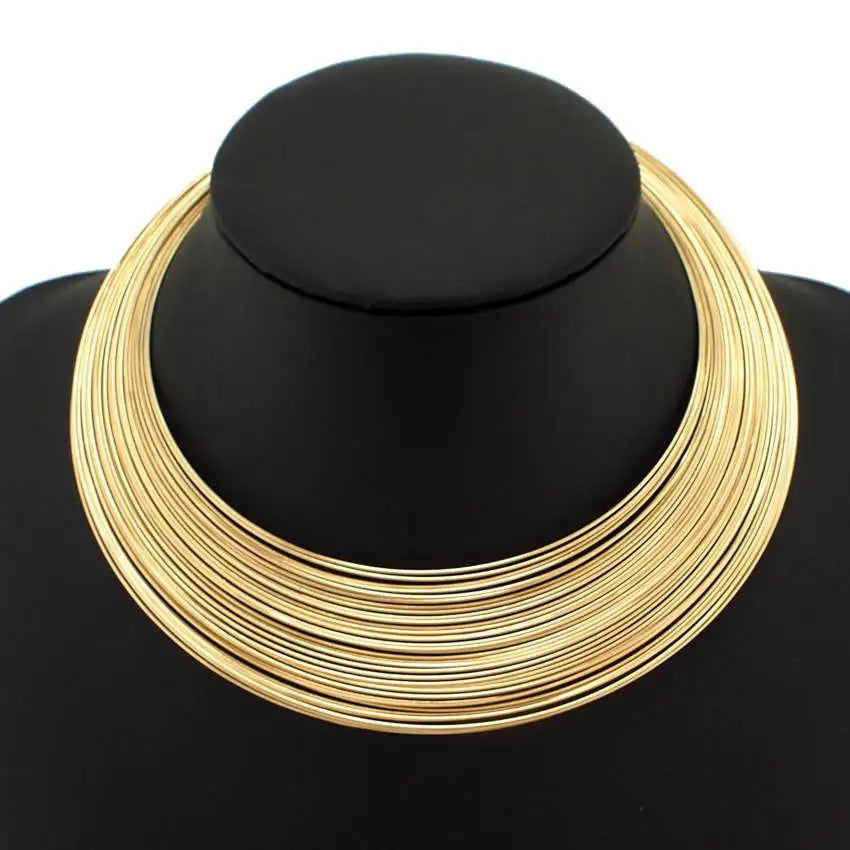 Multilayer Wire Necklace