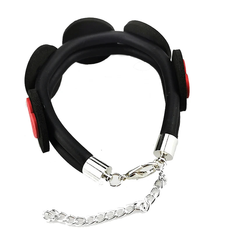 Rubber Bracelet With Hearts1