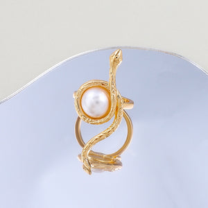 Pearl Snake Ring
