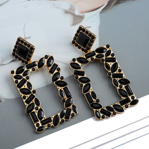 Sparkle Square Earrings
