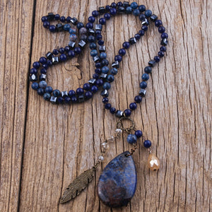 Feathered Pendant Necklace