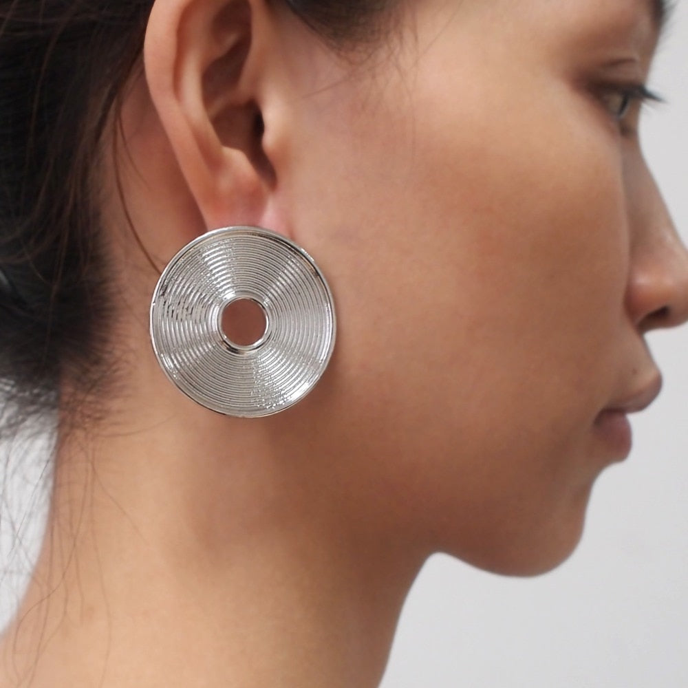 Round Statement Earrings