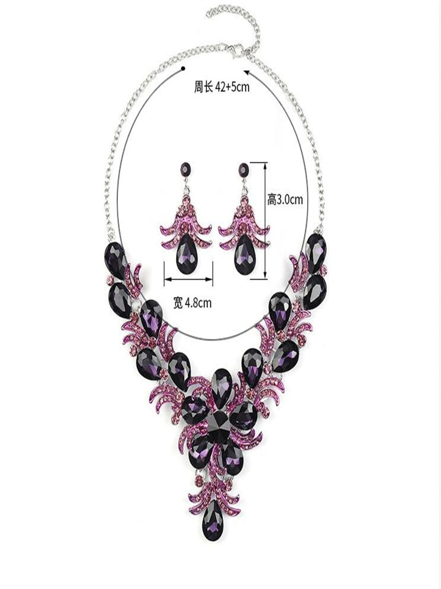 Shimmering Purple Jewellery Set