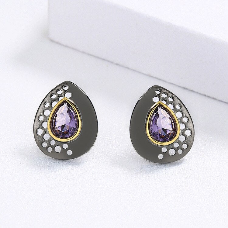 Purple Zircon Jewellery Set