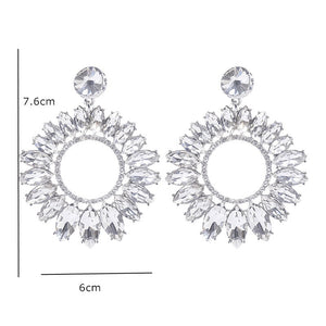 Exaggerated Crystal Earrings