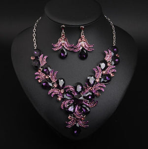 Shimmering Purple Jewellery Set