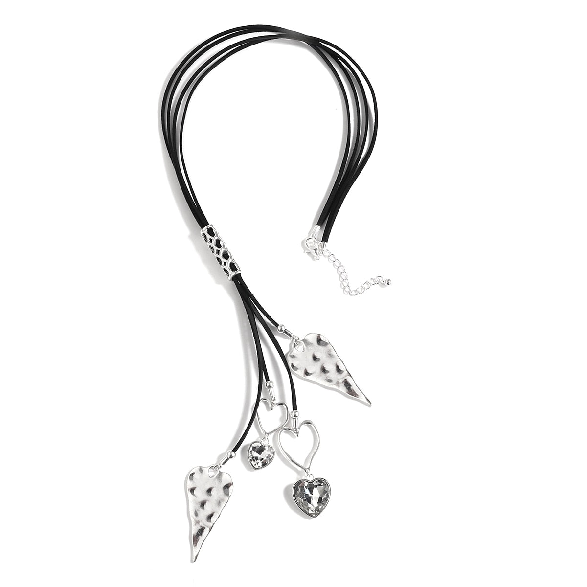 Crystal Heart Long Necklace