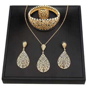 Hollow Oval Jewellery Set