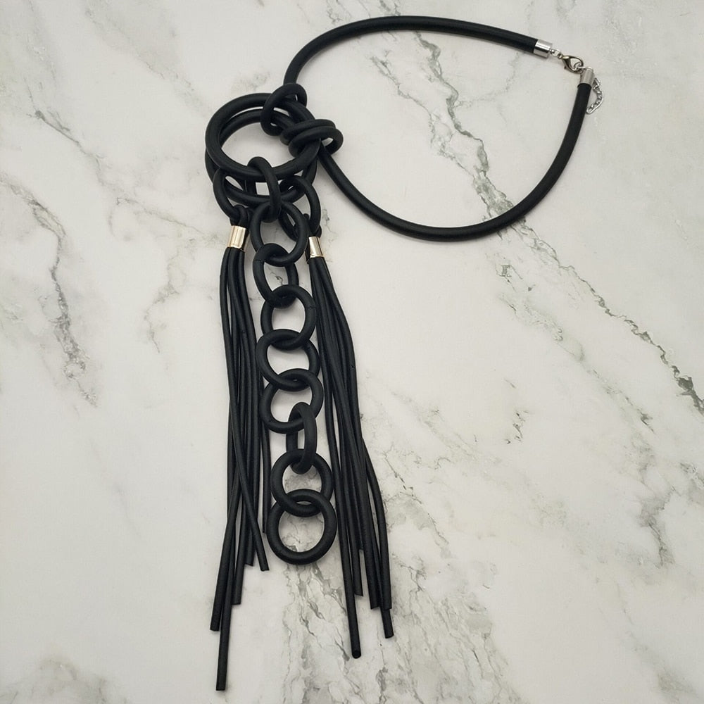 Gothic Hooped Necklace