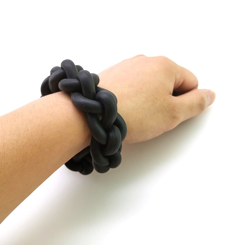 chunky chain silicone bracelet