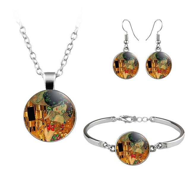 Glass Dome Jewellery Set