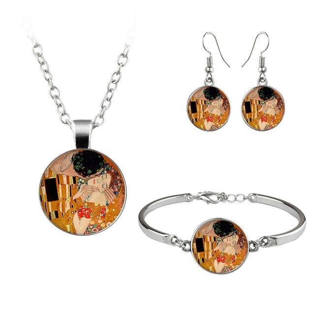 Glass Dome Jewellery Set