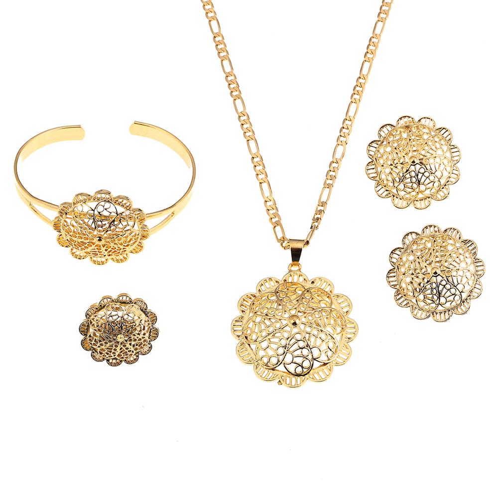 Flowered Jewellery Set