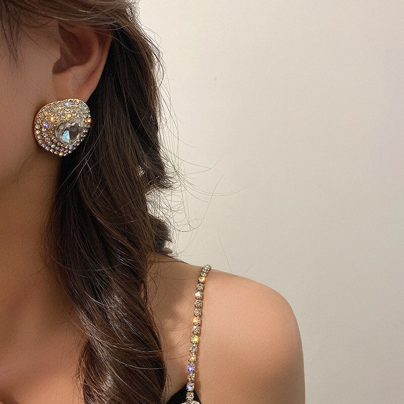 Sparkling Heart Necklace/Earrings