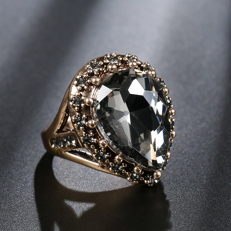 Champagne Crystal Ring