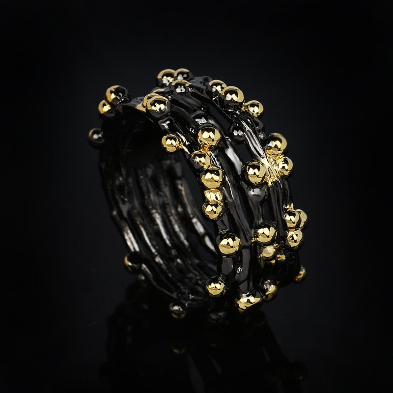 Black and Gold Ring